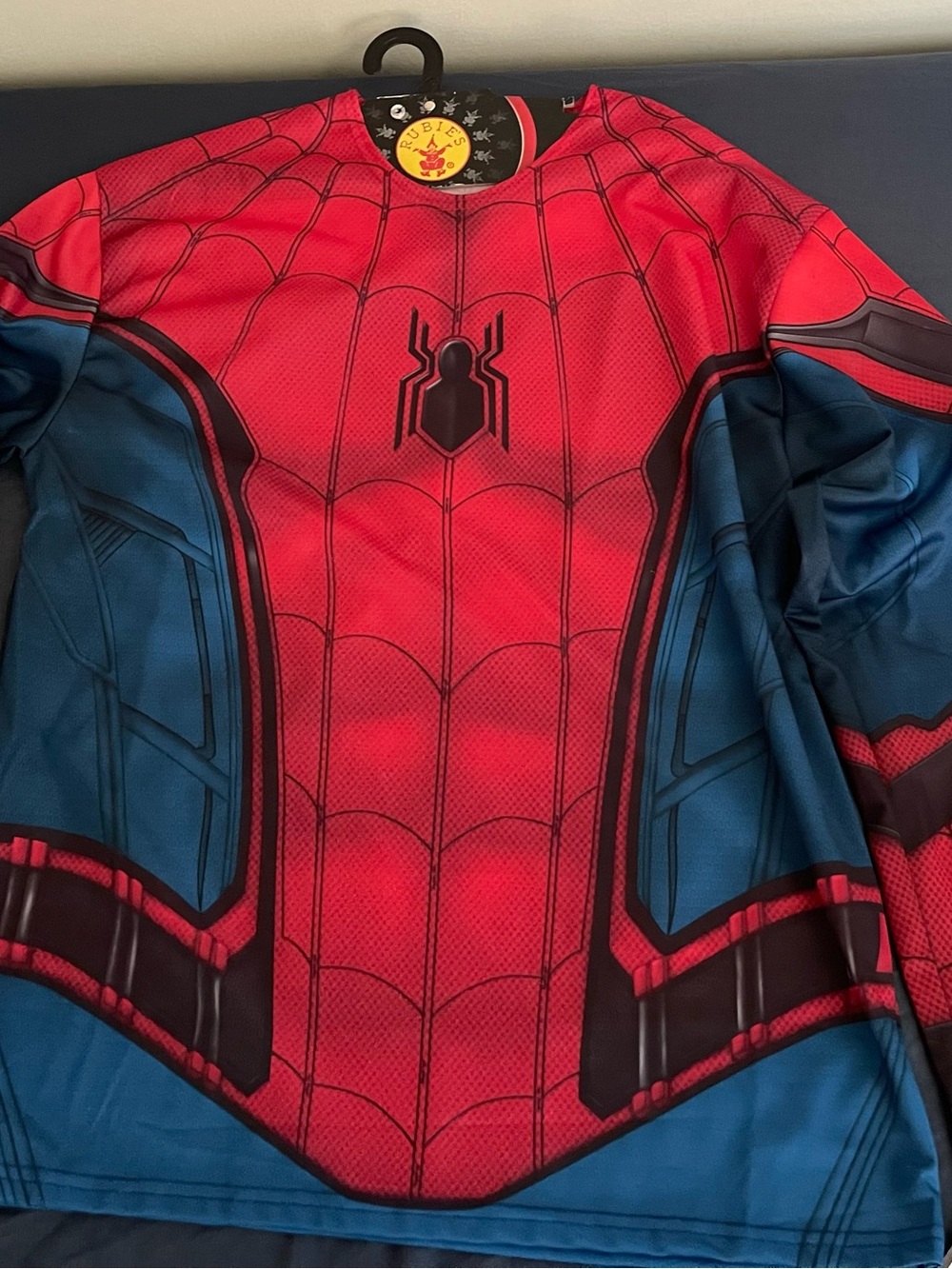 Rubie's Spider-Man Far From Home Red and Black Kids Costume Shirt & Mask